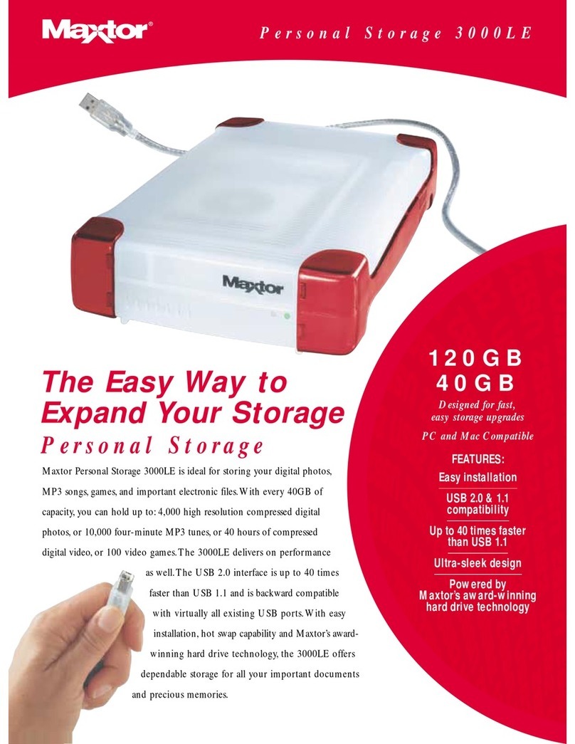 Maxtor Personal Storage 3000LE User manual