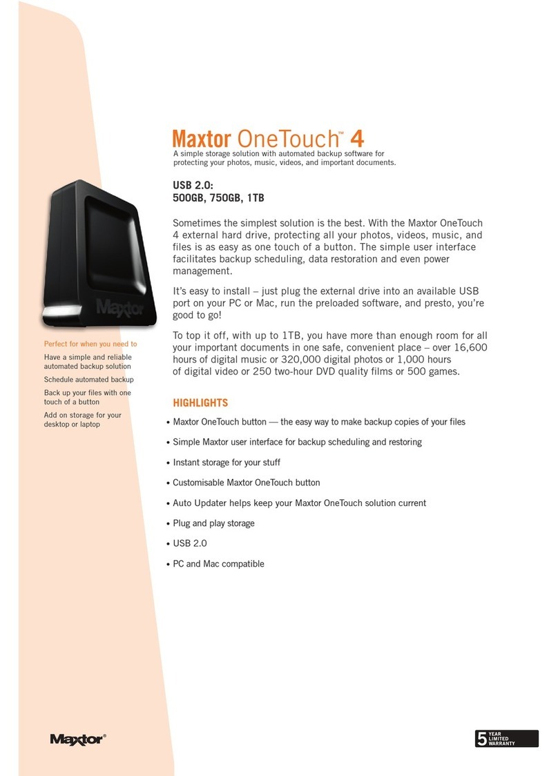 Maxtor Maxtor OneTouch 4 Specifications