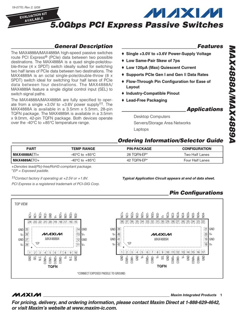 Maxim MAX4888A Specifications