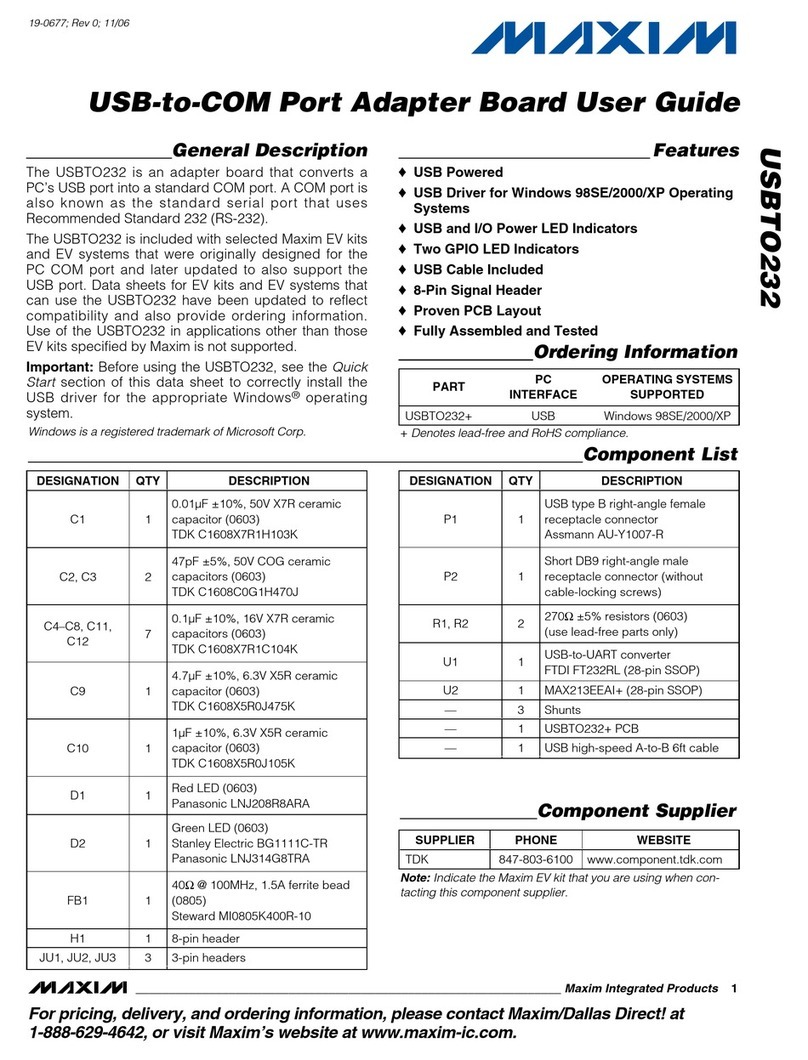 Maxim USBTO232 user guide
