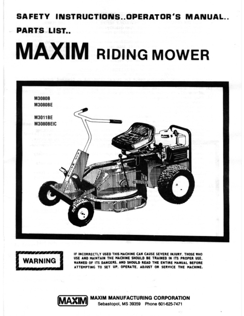 Maxim M3080B Installation and maintenance instructions