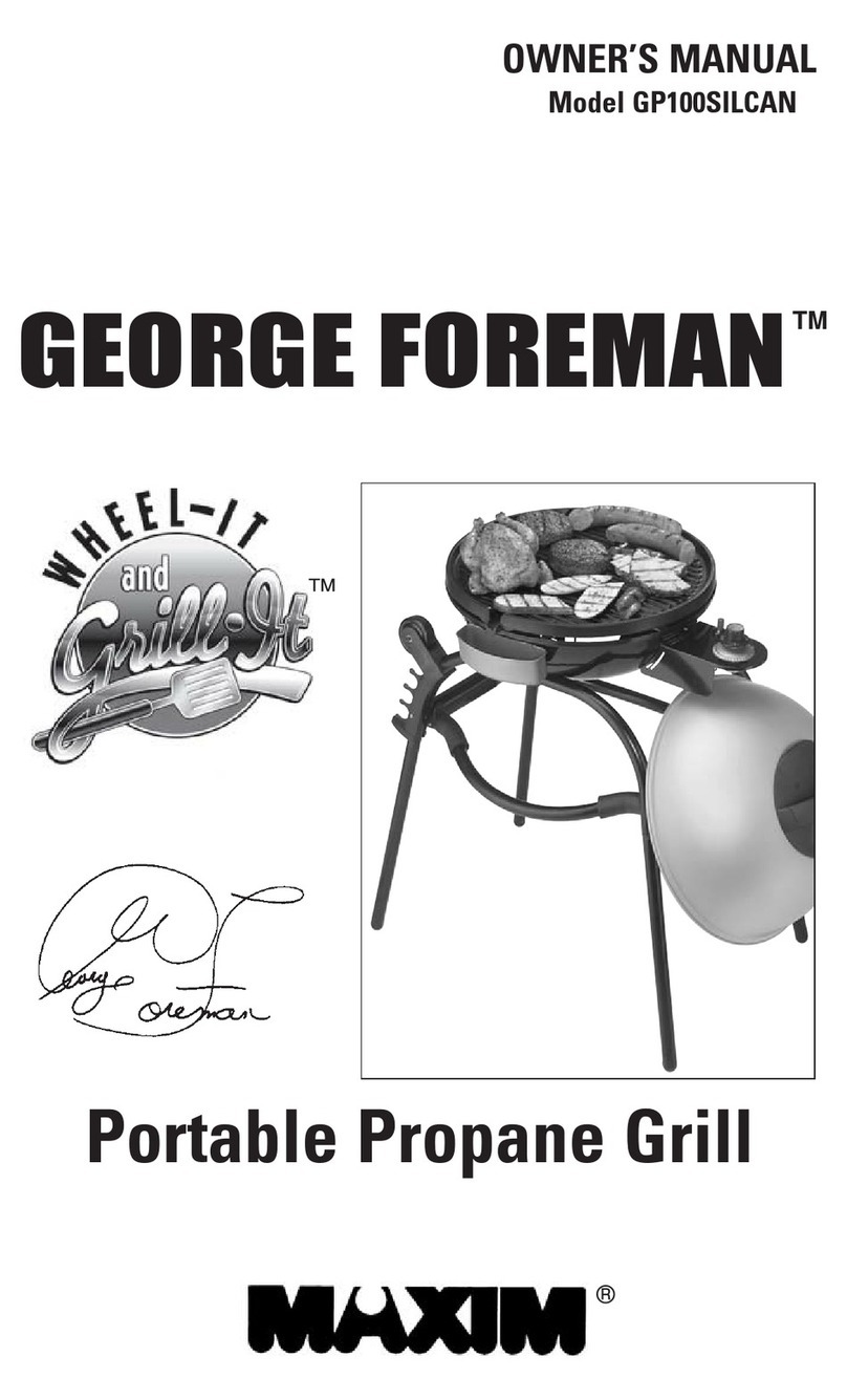 George Foreman Wheel-It and Grill-It GP100SILCAN User manual