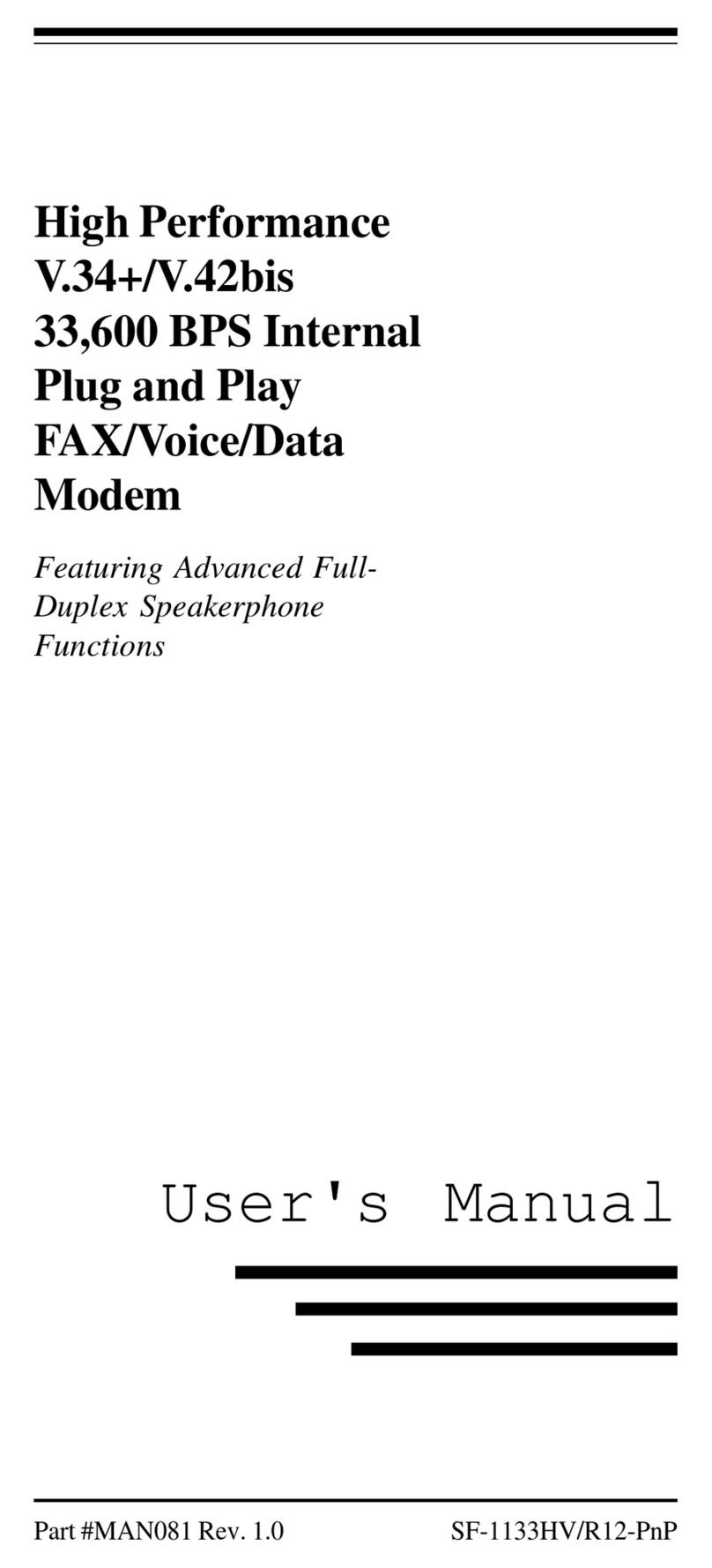 MaxTech xpvs336i user manual