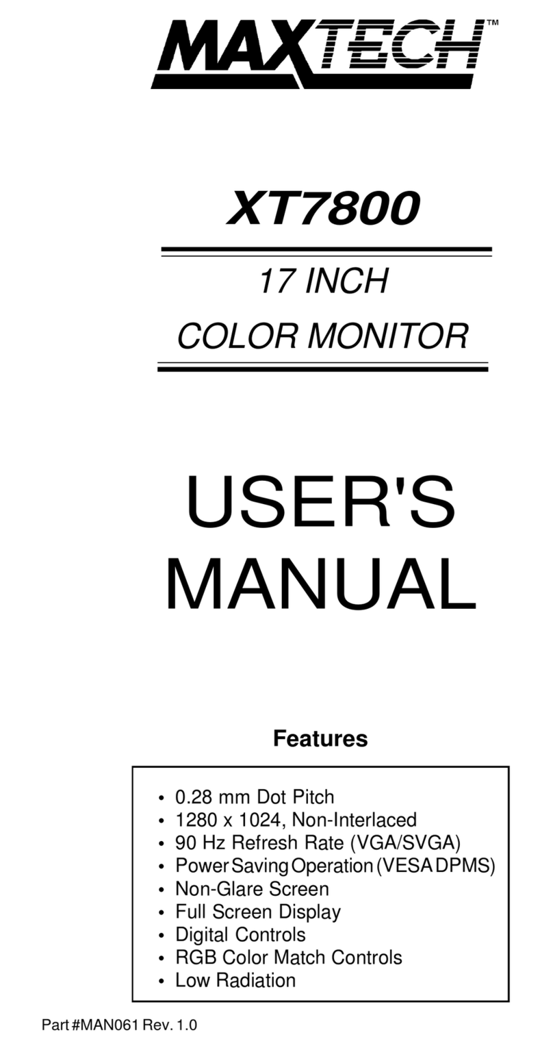 MaxTech XT7800 User manual