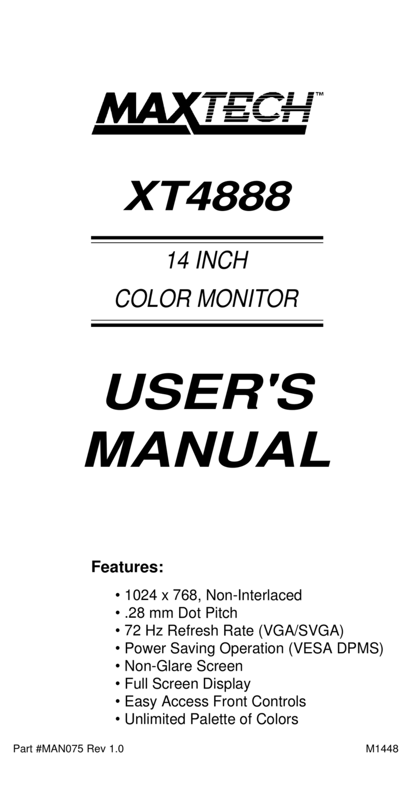 MaxTech XT4888 User manual