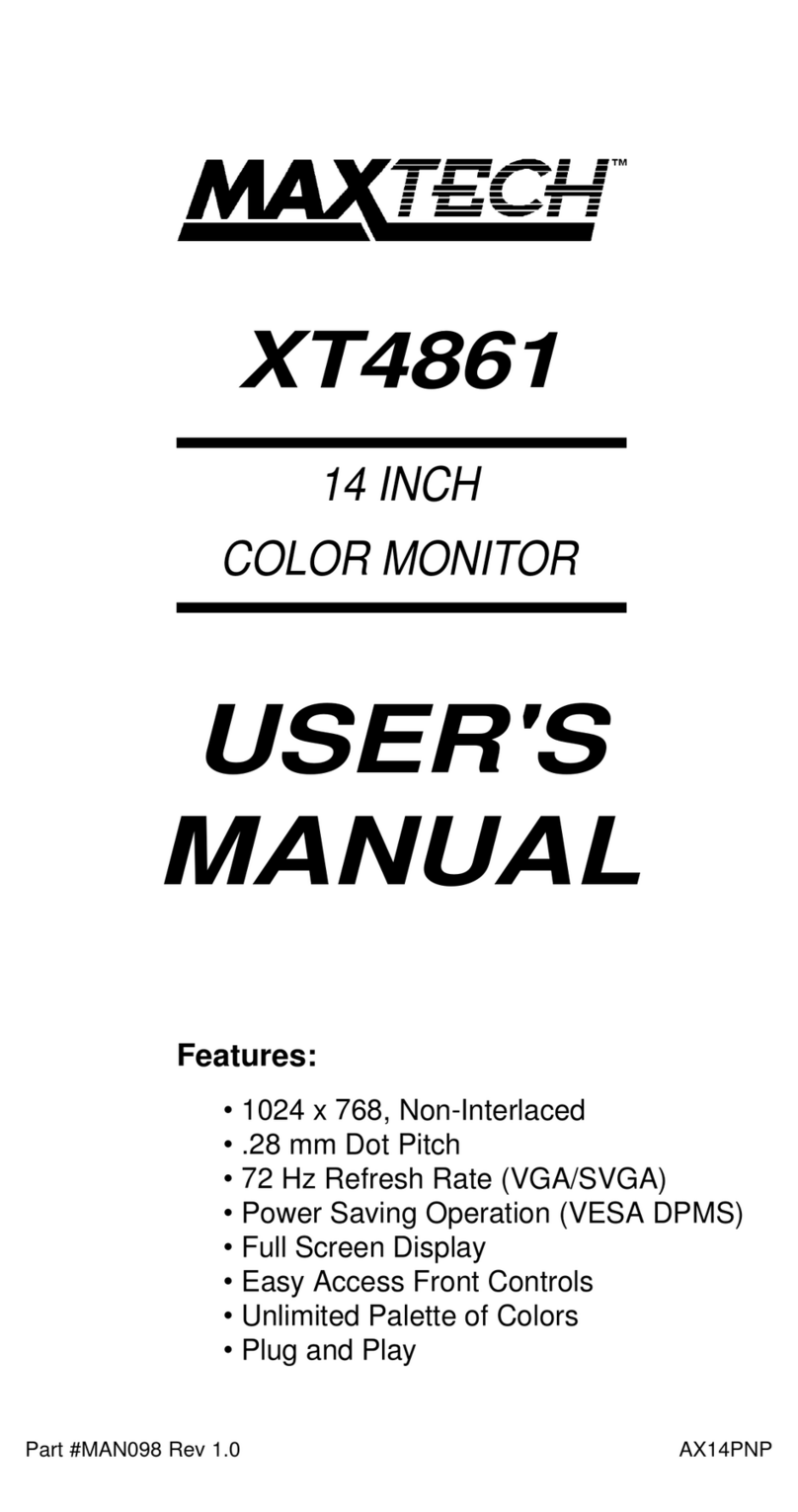 MaxTech XT4861 User manual