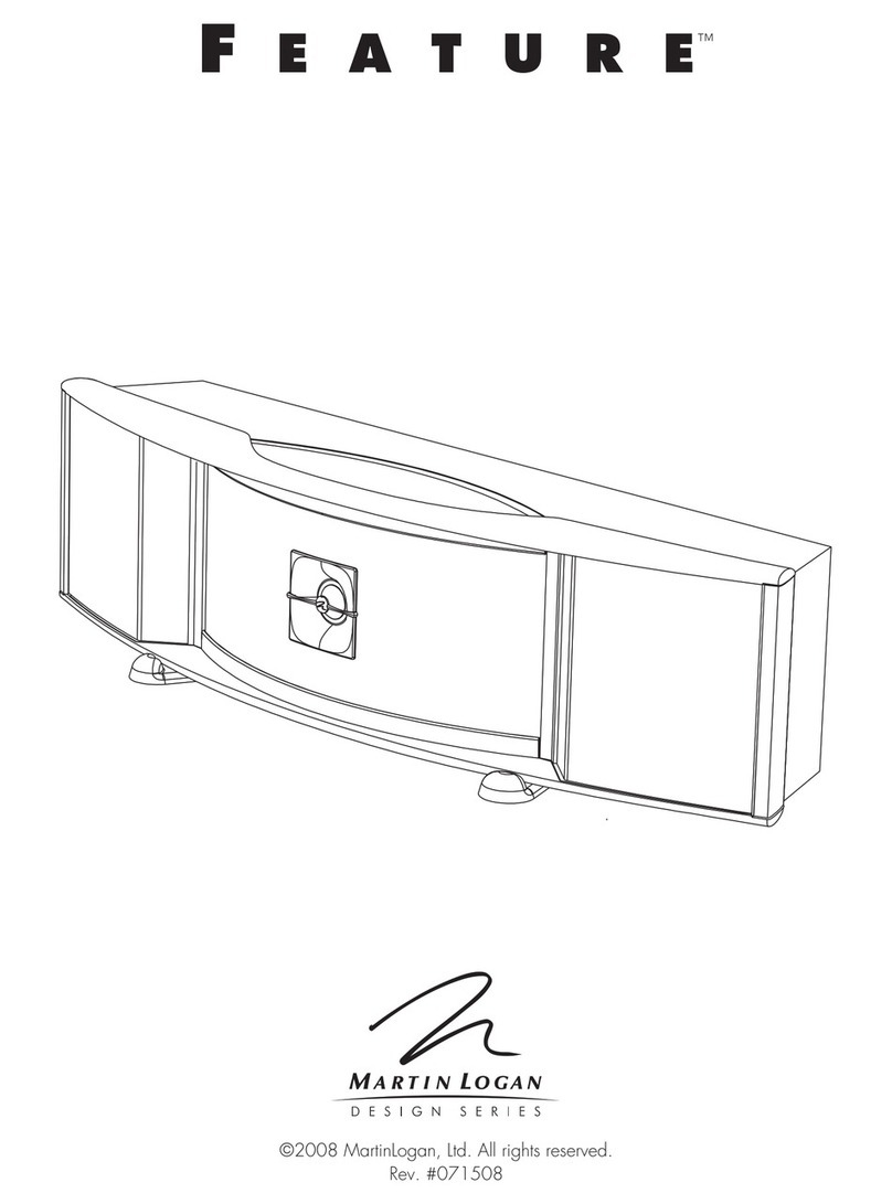 MartinLogan Feature Owner's manual