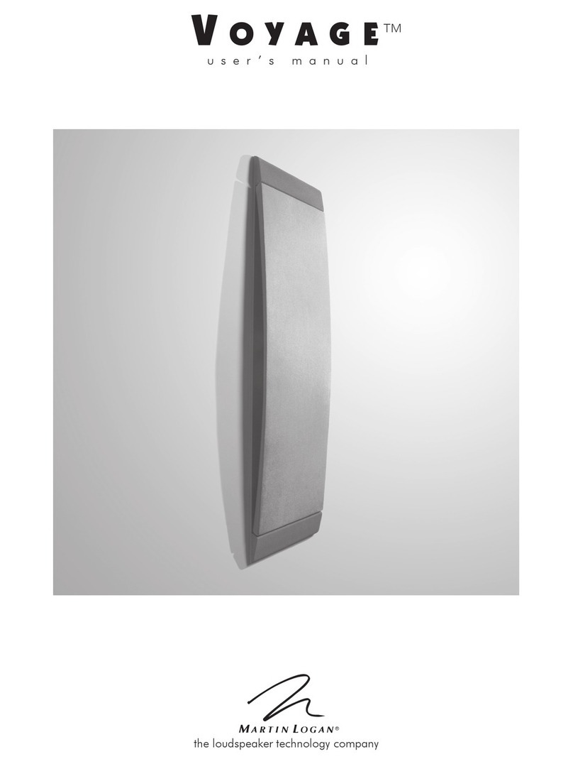 MartinLogan In-Wall Loudspeaker User manual