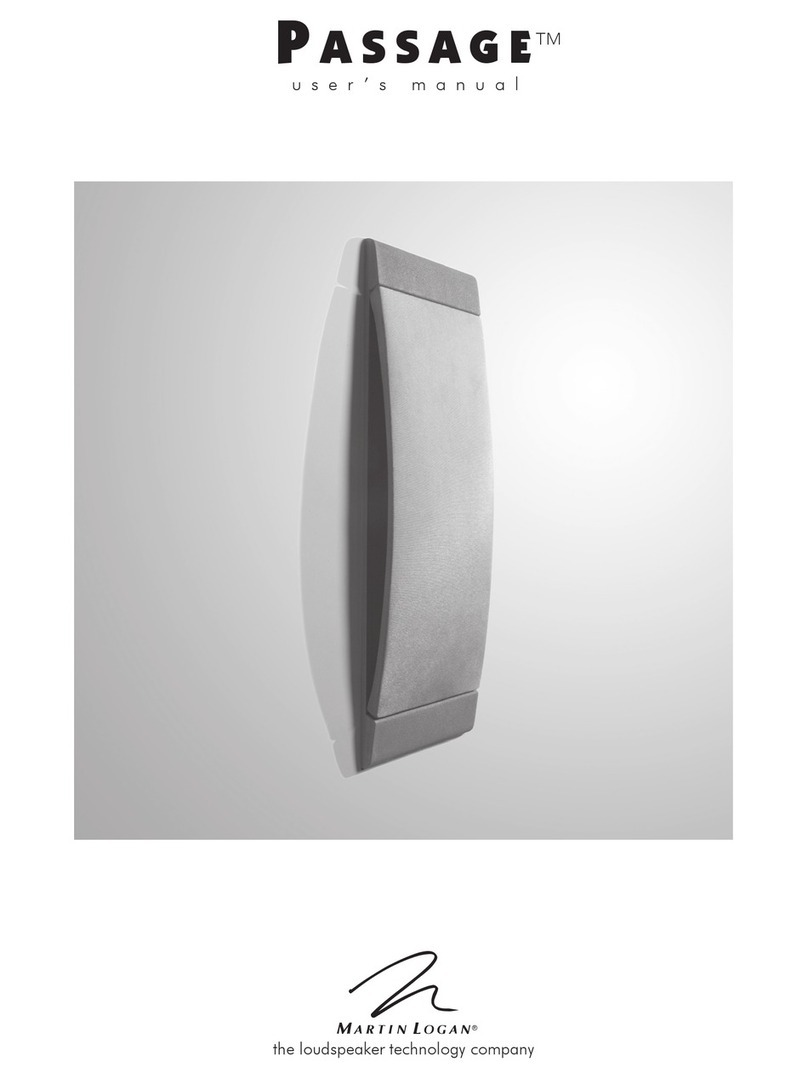 MartinLogan PASSAGE TM User manual