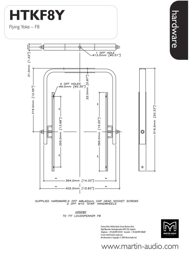 Martin Audio HTKF8Y Dimensions