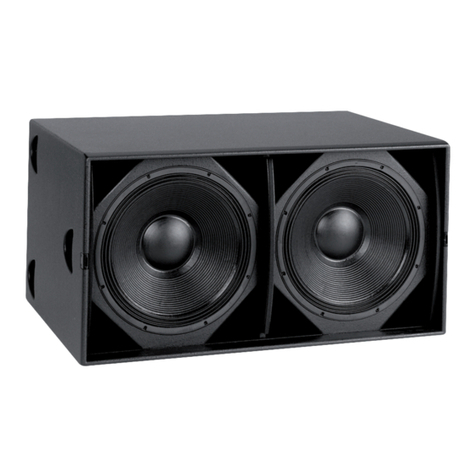 Martin Audio WS218X Specification sheet