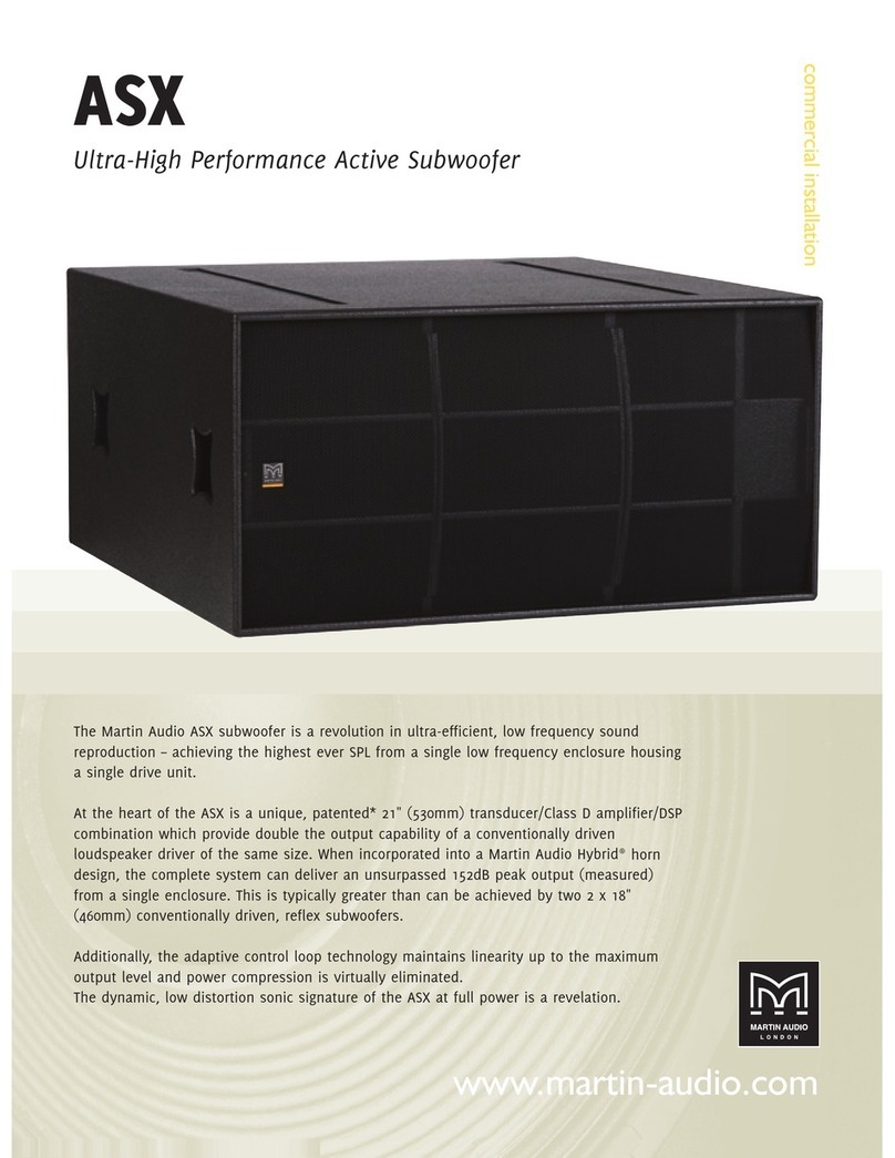 Martin Audio ASX Specifications