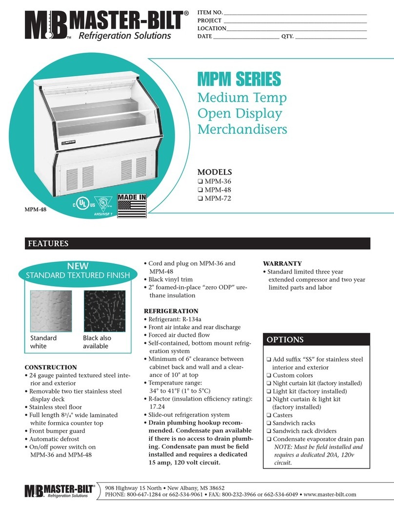 Master Bilt MPM-36 Specification sheet