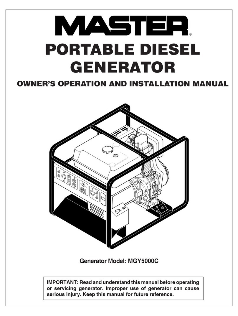 Master MGY5000C Quick start guide