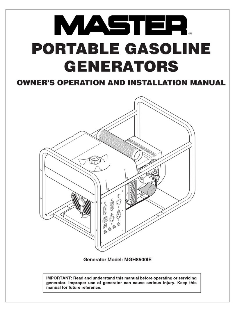 Master MGH8500IE OWNER'S OPERATION AND INSTALLATION MANUAL