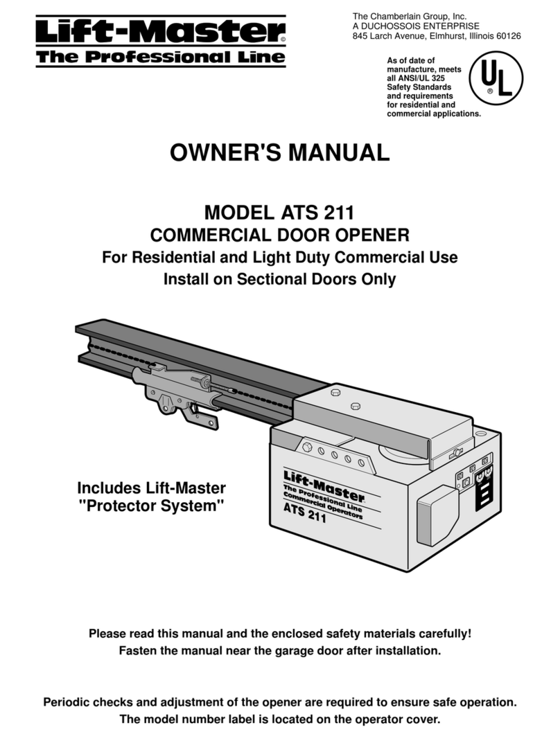 Chamberlain ATS 211 User manual