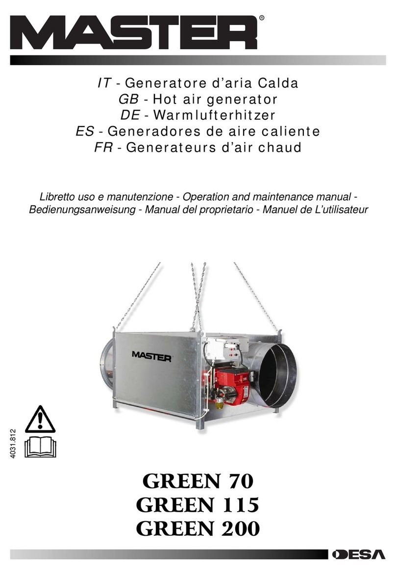 Master GREEN 115 Operation and maintenance manual