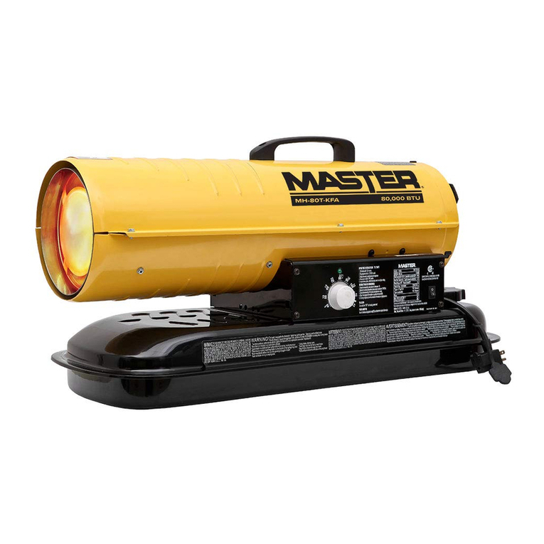 Master 100000 BTU/Hr User manual