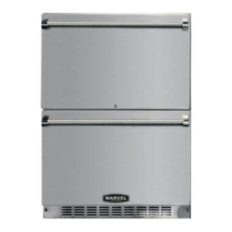 Marvel 24" Refrigerated Drawers 6ORDE Operating and maintenance instructions