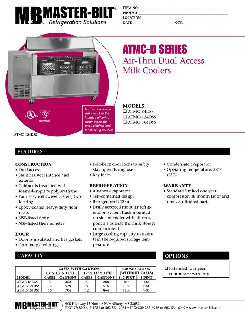 Master Bilt ATMC-124DSS Specification sheet