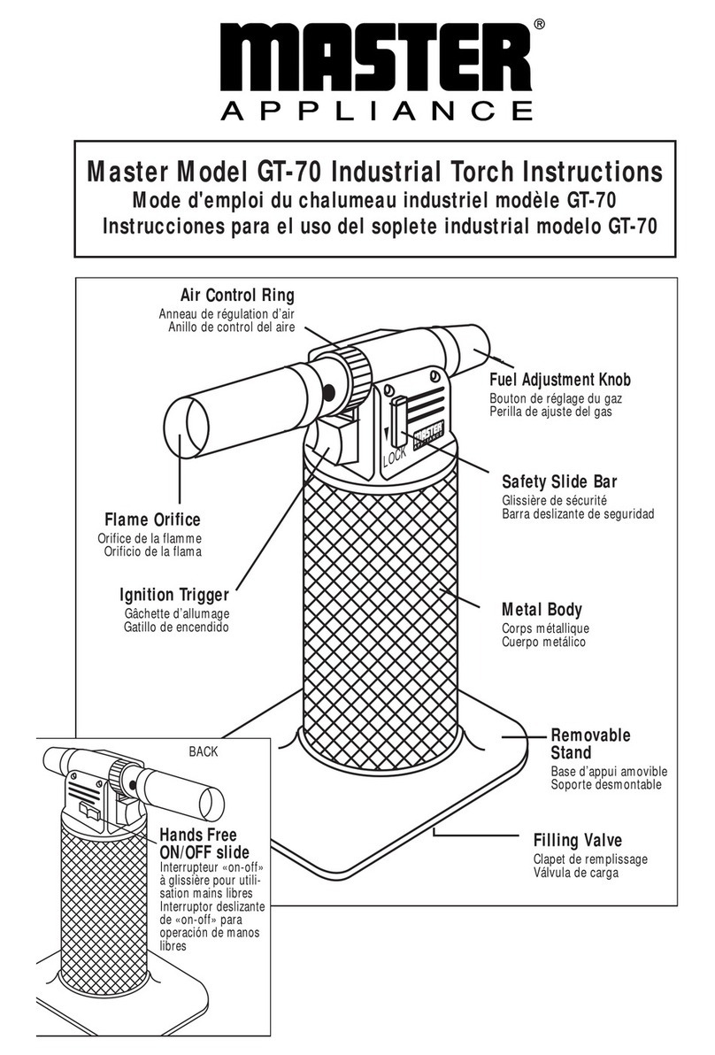 Master Appliance GT-70 instructions