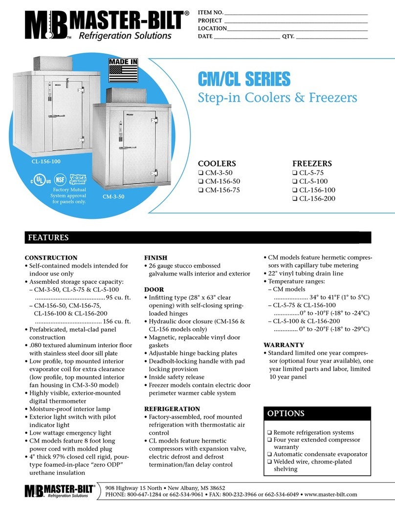 Master Bilt CM/CL Series User manual