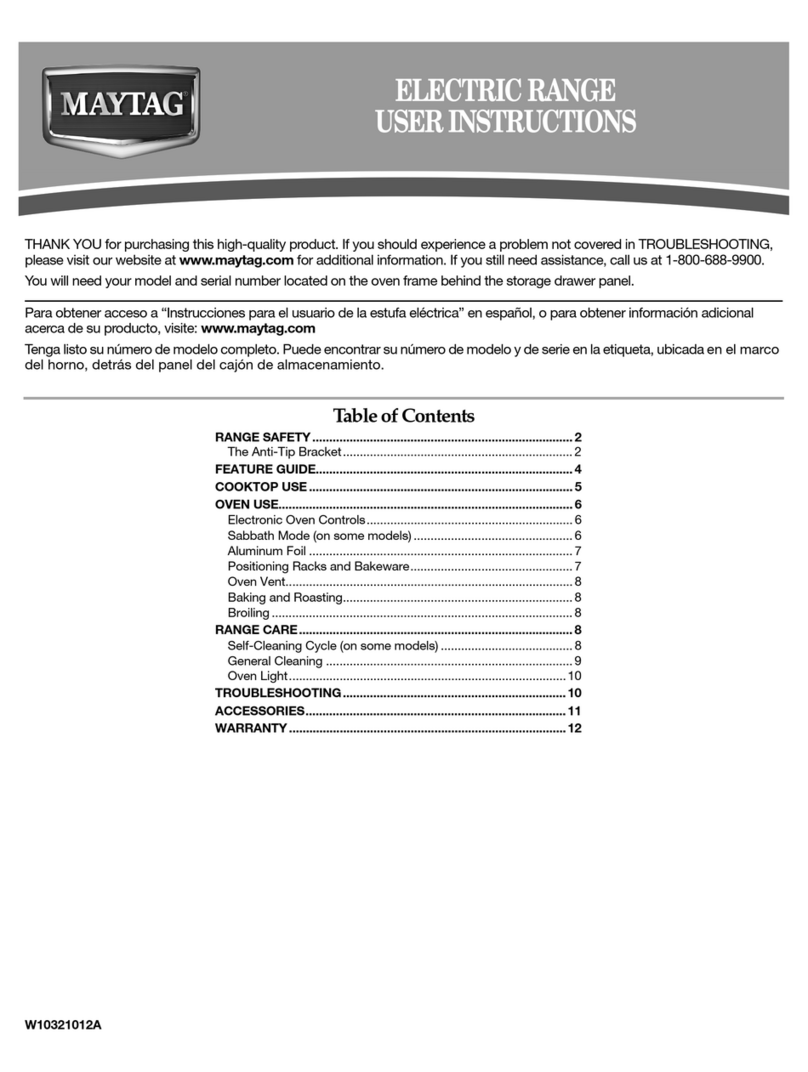 Maytag W10321012A User manual