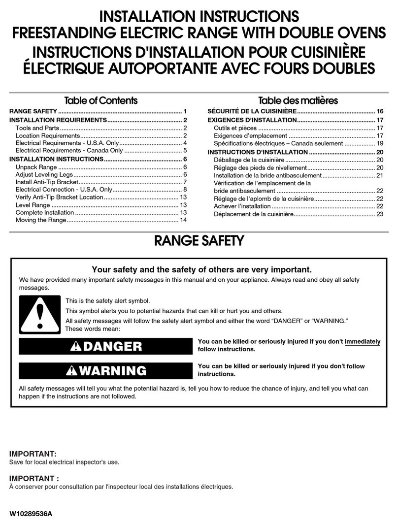 Maytag W10289536A User manual