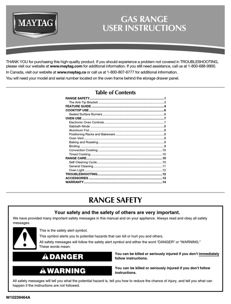 Maytag W10239464A User manual