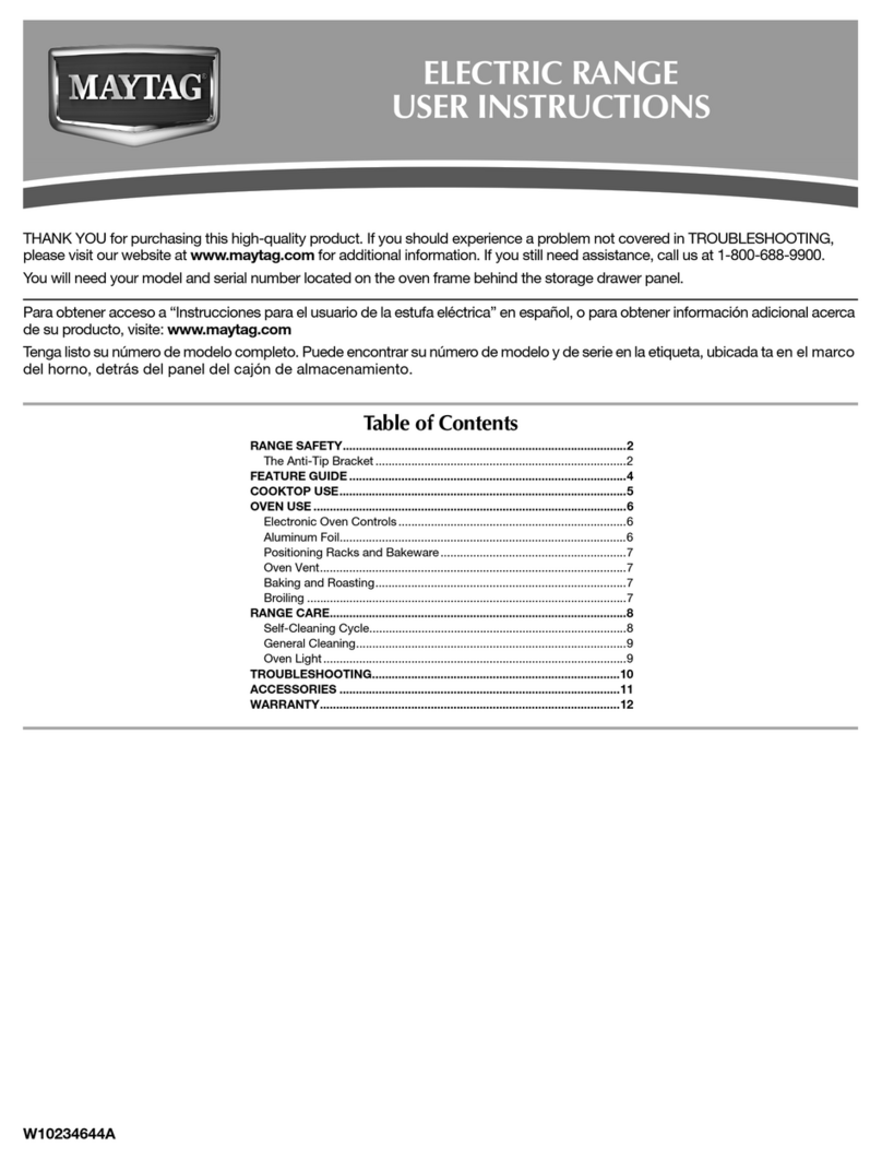 Maytag W10234644A User manual