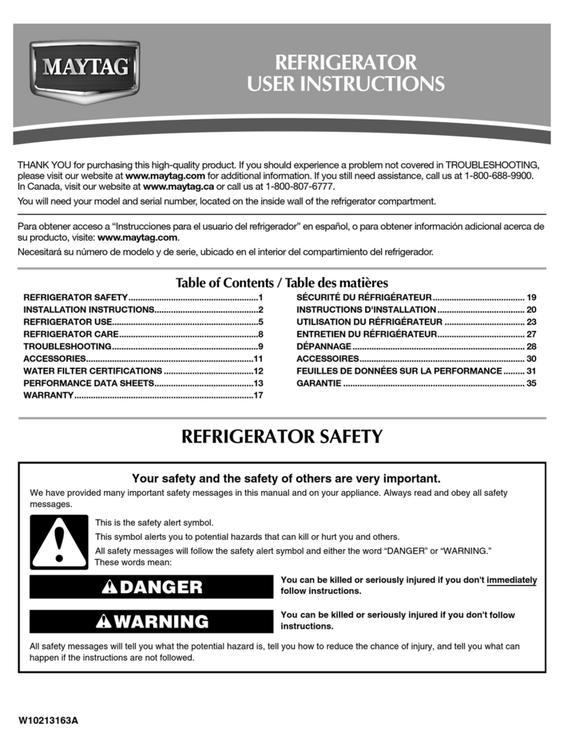 Maytag MSD2553WEM User manual