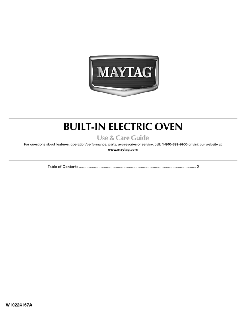 Maytag CWE5100ACB - 24 in. Electric Double Oven User manual