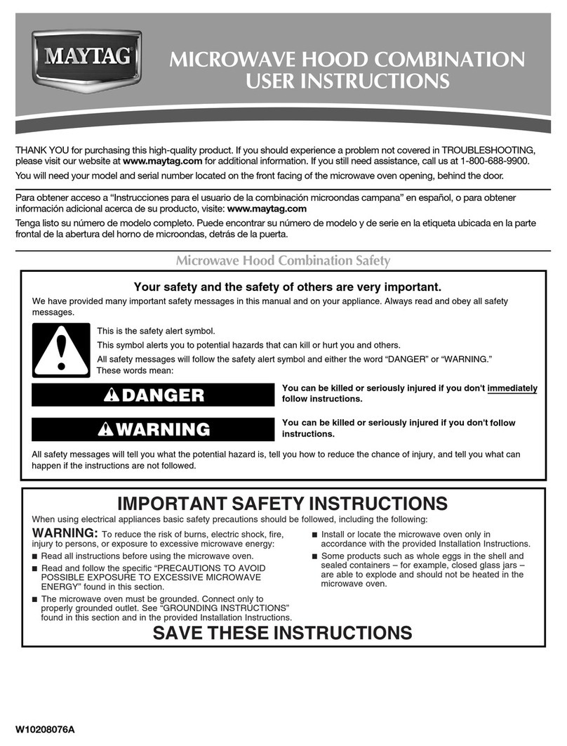 Maytag W10208076A User manual