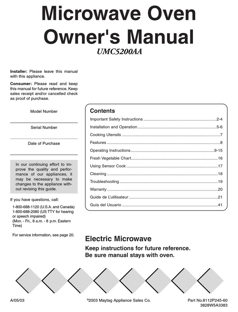 Maytag UMC5200AA User manual