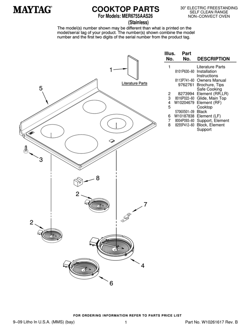 Maytag MER6755AAS26 User manual