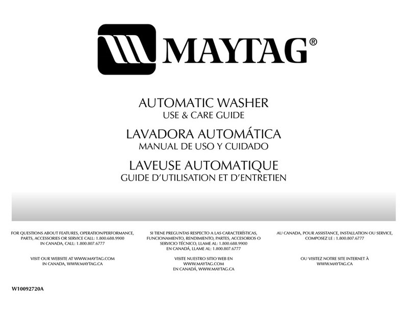 Maytag MTW5807TQ User manual