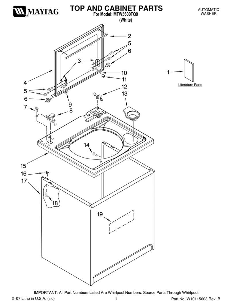 Maytag MTW5600TQ0 User manual
