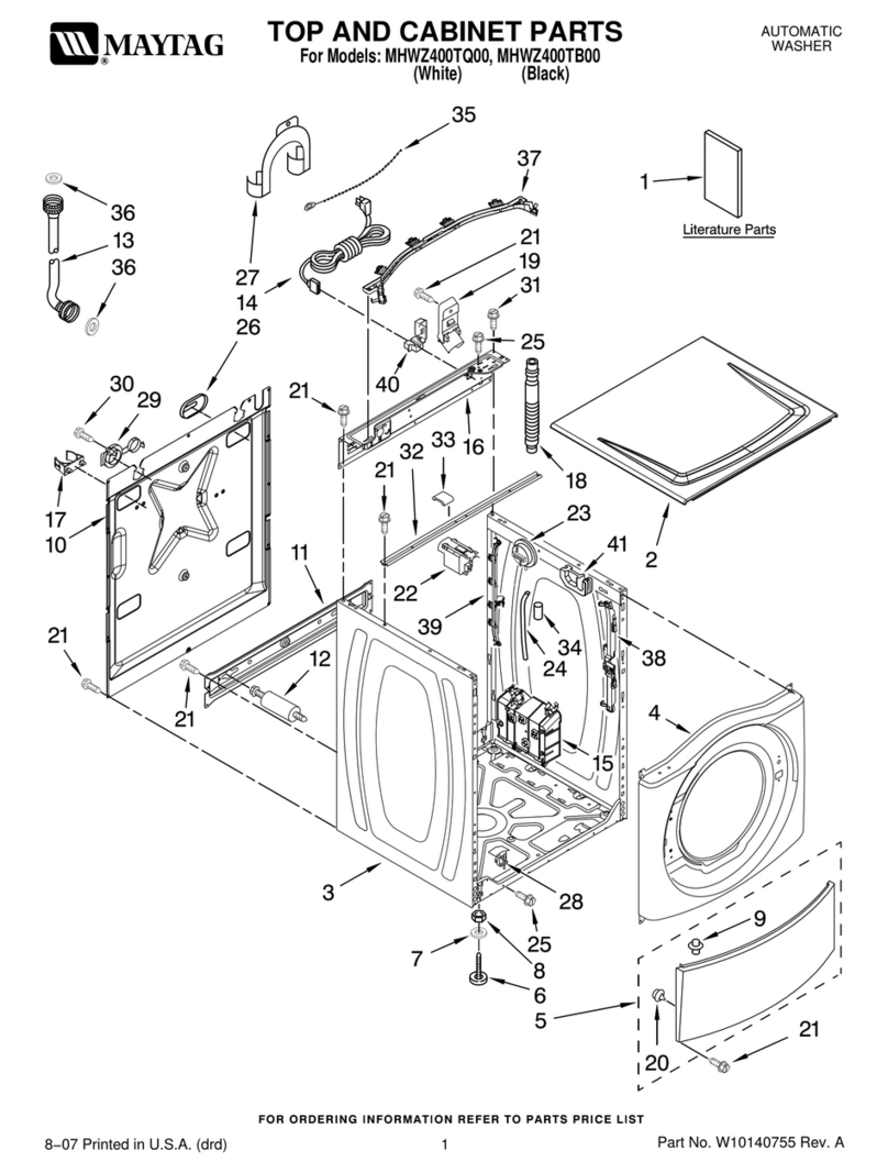 Maytag MHWZ400TB00 User manual