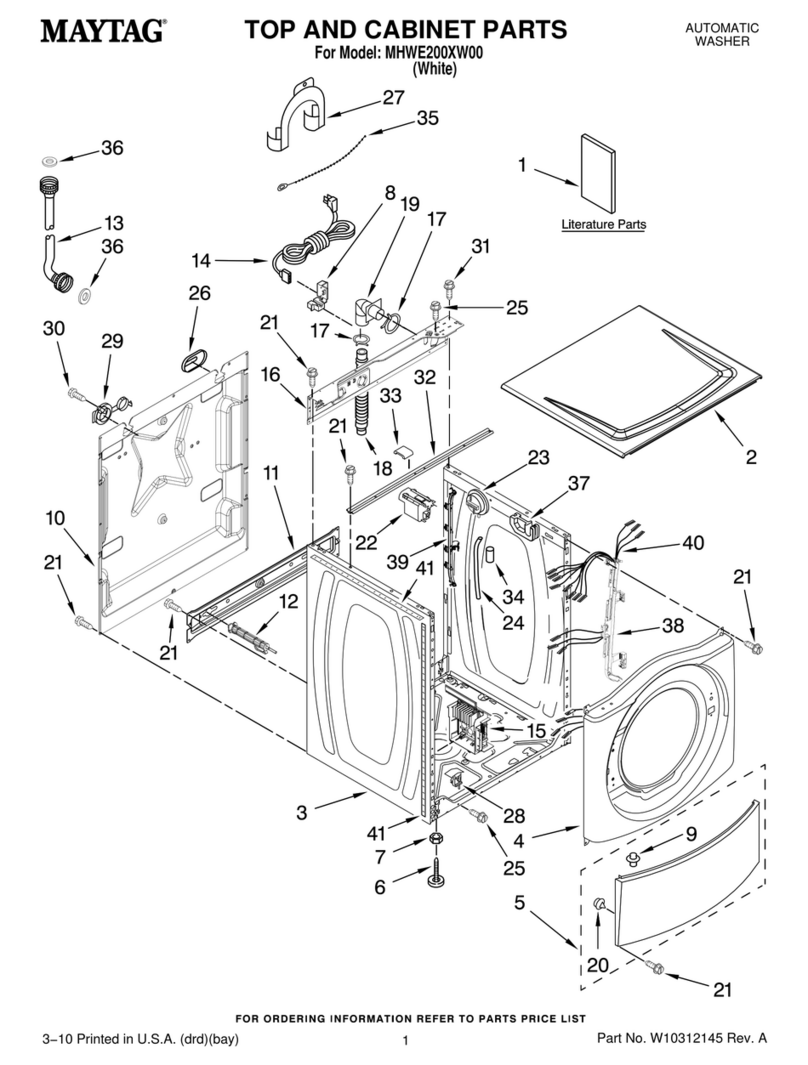 Maytag MHWE200XW00 User manual