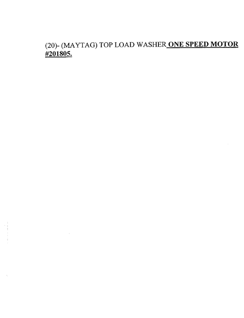 Maytag 201805 User manual
