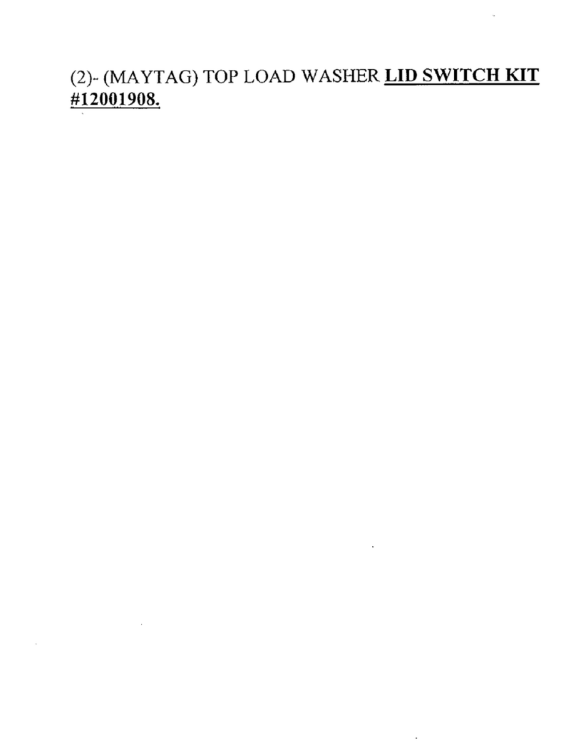 Maytag 12001908 User manual