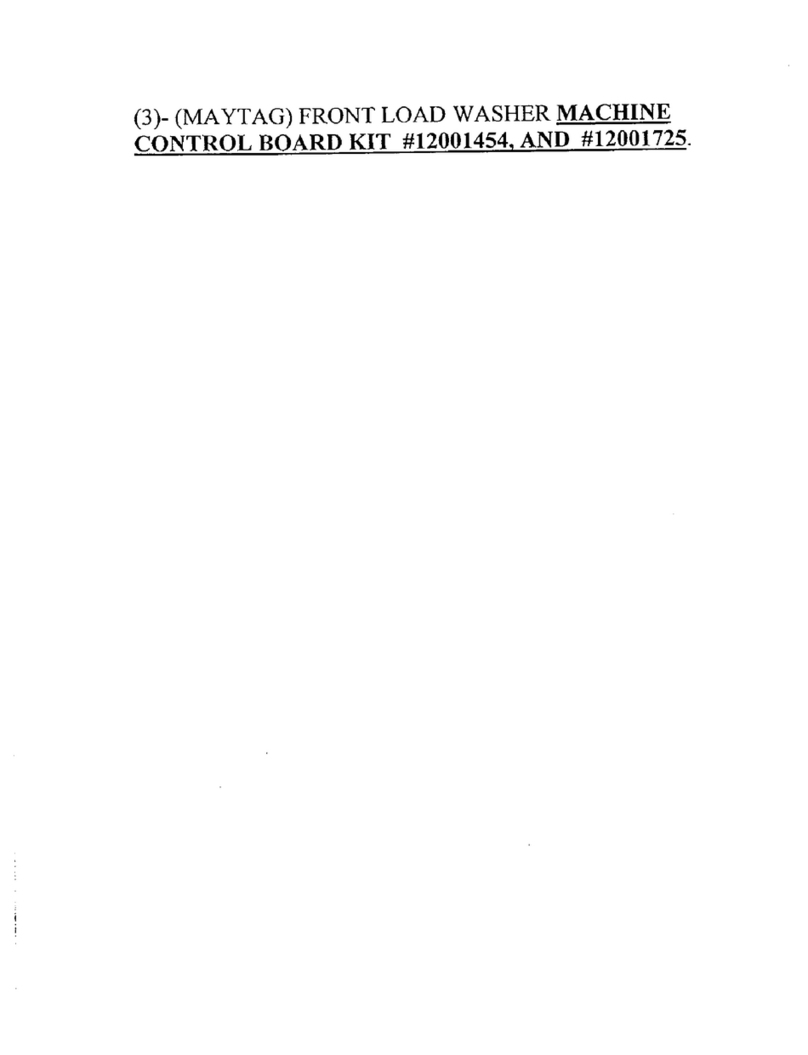 Maytag 12001454 User manual