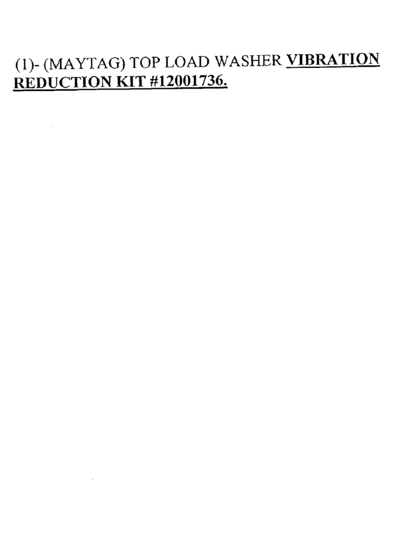 Maytag 12001736 instruction sheet