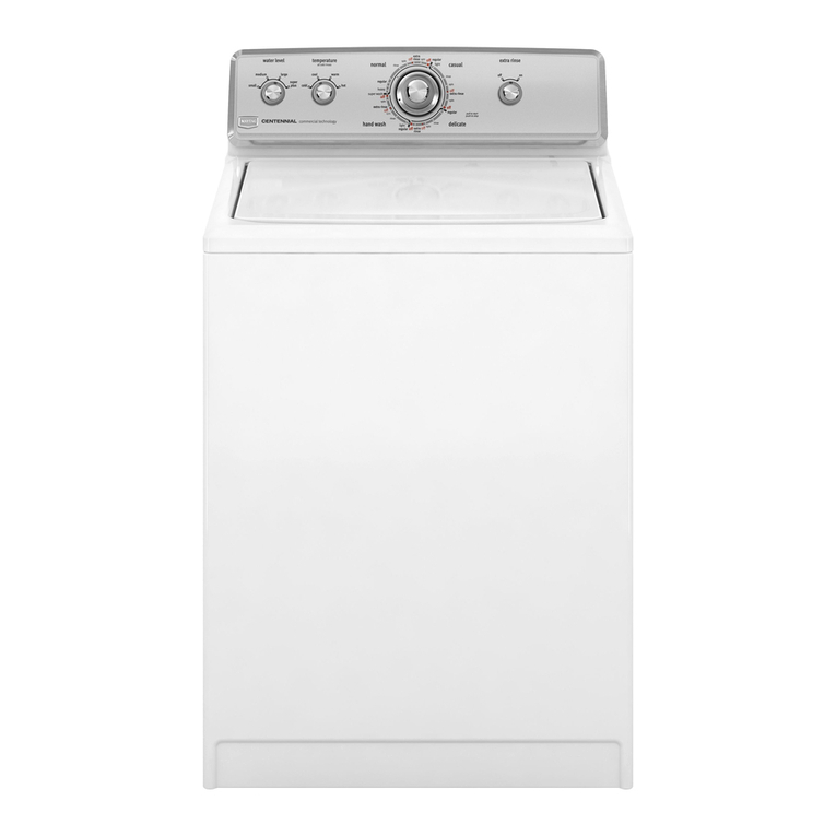 Maytag MVWC400VW - 27 Inch Ing Washer User manual