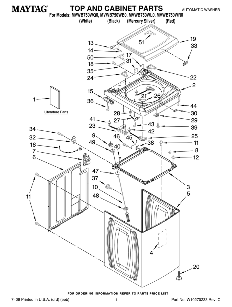 Maytag MVWB750WQ0 User manual