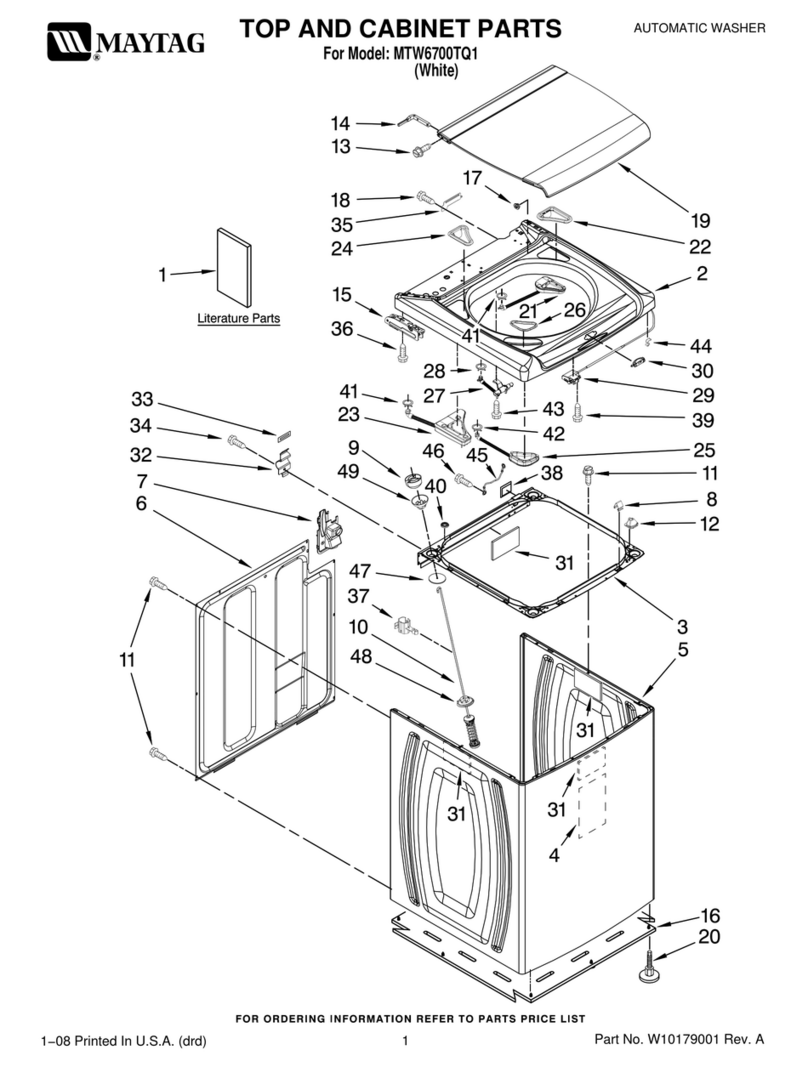 Maytag MTW6700TQ1 User manual