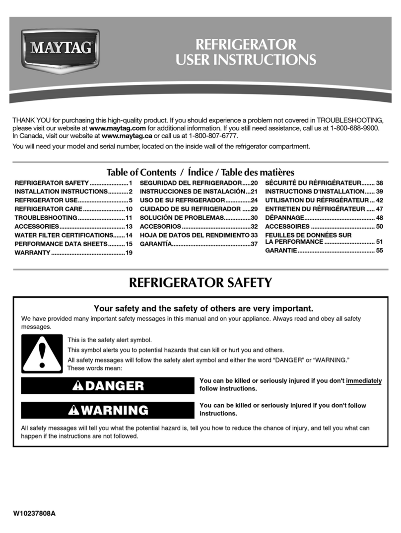 Maytag W10216897A User manual Maytag W10216897A User manual
