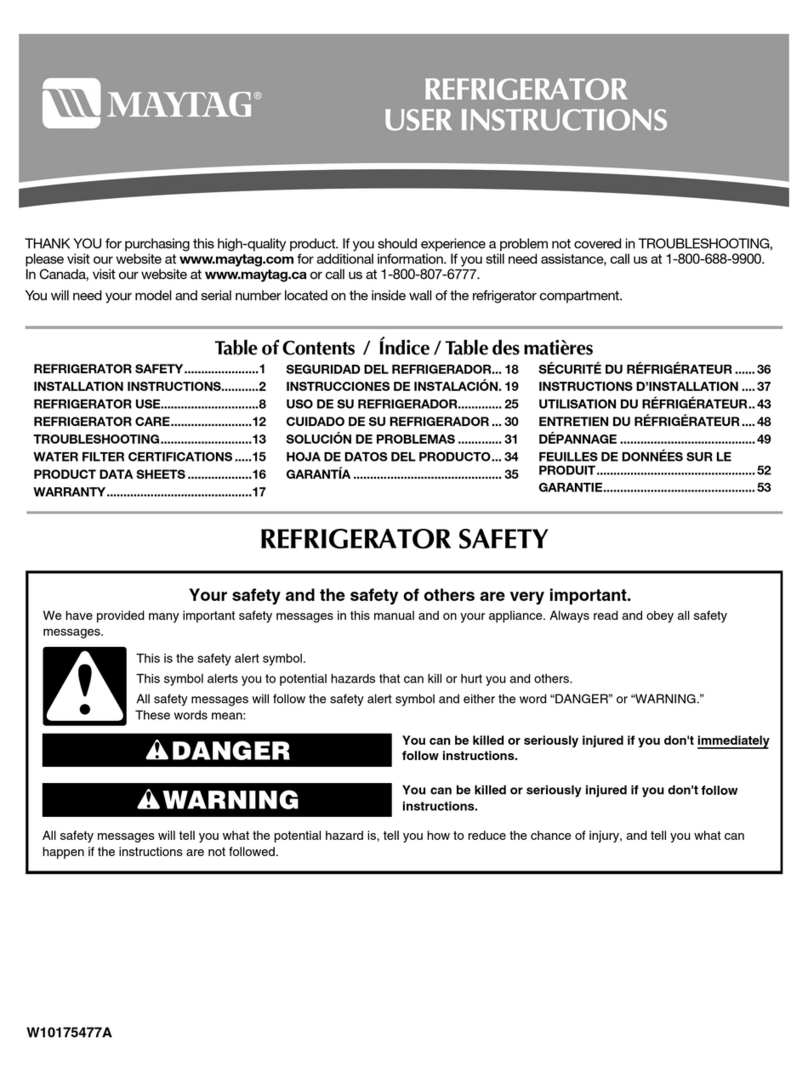 Maytag W10175444A User manual
