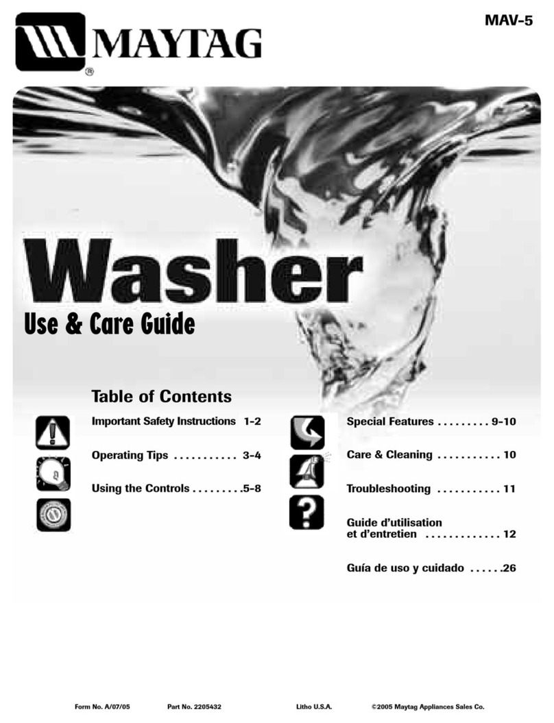 Maytag MAV-5 User manual
