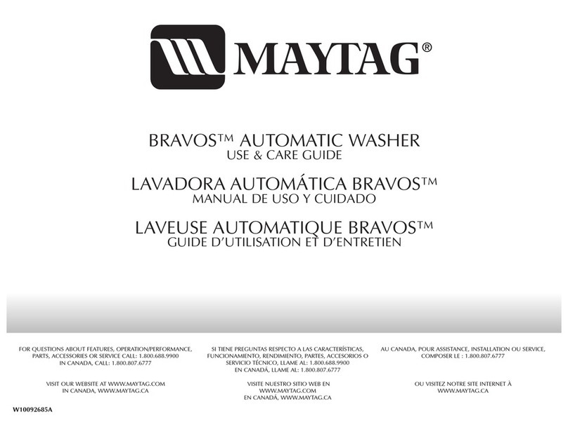 Maytag BRAVOSTM User manual Maytag BRAVOSTM User manual